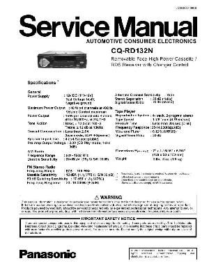 Service manual Panasonic CQ-RD132N ― Manual-Shop.ru