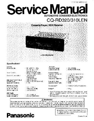 Сервисная инструкция Panasonic CQ-RD310 ― Manual-Shop.ru