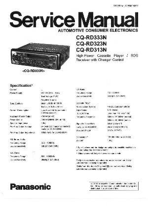 Сервисная инструкция Panasonic CQ-RD313N, CQ-RD323N, CQ-RD333N ― Manual-Shop.ru