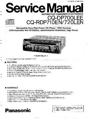 Сервисная инструкция Panasonic CQ-RDP710EN ― Manual-Shop.ru
