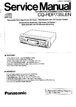 Service manual Panasonic CQ-RDP735LEN ― Manual-Shop.ru