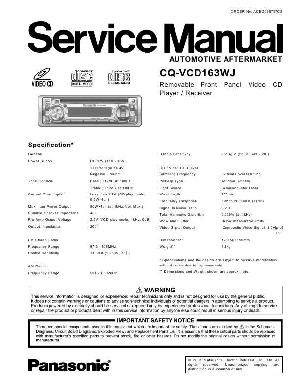 Сервисная инструкция Panasonic CQ-VCD163WJ ― Manual-Shop.ru