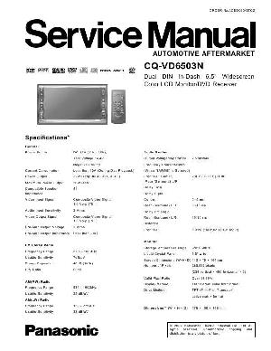 Сервисная инструкция Panasonic CQ-VD6503N ― Manual-Shop.ru
