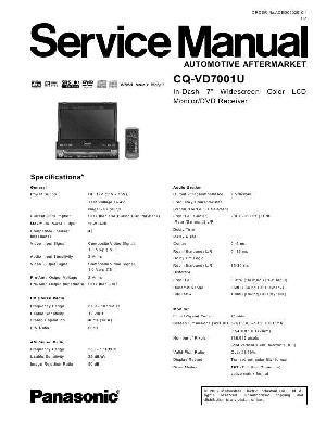 Service manual Panasonic CQ-VD7001U ― Manual-Shop.ru