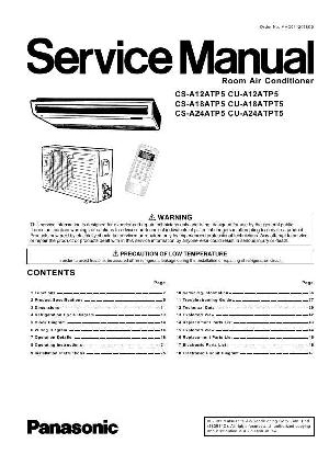 Service manual Panasonic CS-A12ATP5, CS-A18ATP5, CS-A24ATP5 ― Manual-Shop.ru