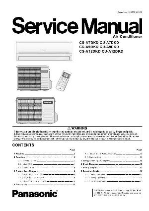 Service manual Panasonic CS-A7DKD, CS-A9DKD, CS-A12DKD, CU-A7DKD, CU-A9DKD, CU-A12DKD ― Manual-Shop.ru