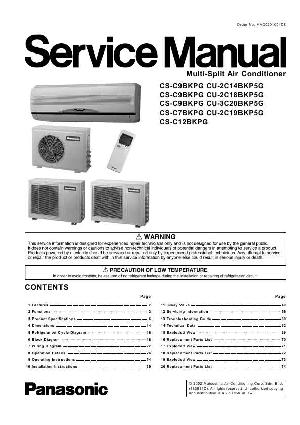 Service manual Panasonic CS-C7BKPG, CS-C9BKPG, CS-C12BKPG ― Manual-Shop.ru