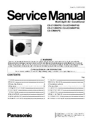 Service manual Panasonic CS-C9BKPG, CS-C12BKPG, CS-C14BKPG ― Manual-Shop.ru