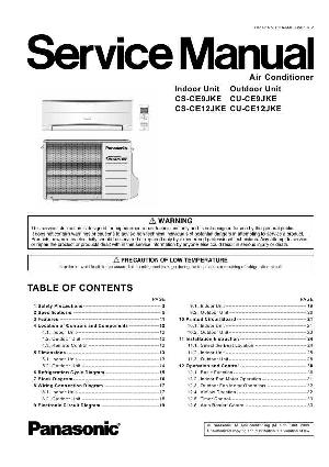 Сервисная инструкция Panasonic CS-CE9JKE, CS-CE12JKE ― Manual-Shop.ru