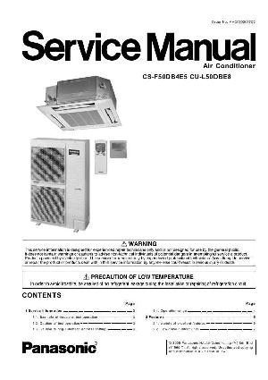 Service manual Panasonic CS-F50DB4E5 ― Manual-Shop.ru