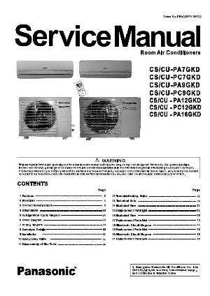 Service manual Panasonic CS-PA7, CS-PA9, CS-PA12GKD ― Manual-Shop.ru