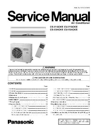 Service manual Panasonic CS-V18CKE, CS-V24CKE, CU-V18CKE, V24CKE ― Manual-Shop.ru