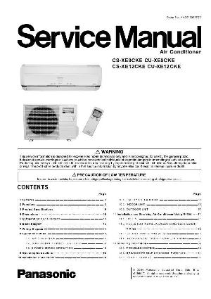 Service manual Panasonic CS-XE9CKE, CS-XE12CKE, CU-XE9CKE, XE12CKE ― Manual-Shop.ru