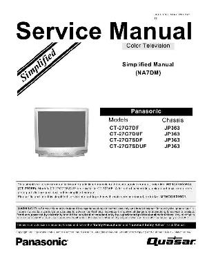 Сервисная инструкция Panasonic CT-27G7DF ― Manual-Shop.ru