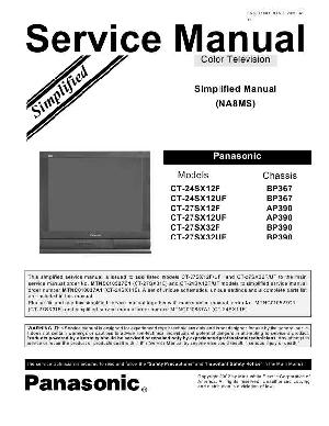 Сервисная инструкция Panasonic CT-27SX12F ― Manual-Shop.ru