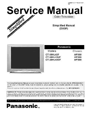 Сервисная инструкция Panasonic CT-36HL42F ― Manual-Shop.ru