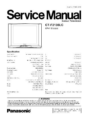 Service manual Panasonic CT-F2136LC, GP42 CHASSIS ― Manual-Shop.ru