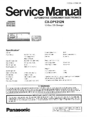 Сервисная инструкция Panasonic CX-DP1212N ― Manual-Shop.ru