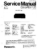 Service manual Panasonic CX-DP88