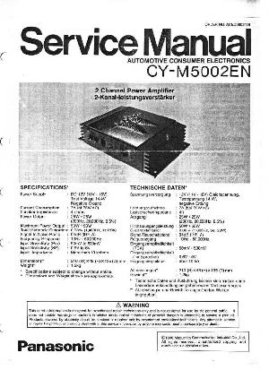 Сервисная инструкция Panasonic CY-M5002EN ― Manual-Shop.ru