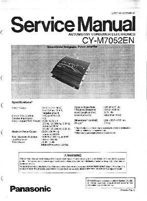 Сервисная инструкция Panasonic CY-M7052EN ― Manual-Shop.ru