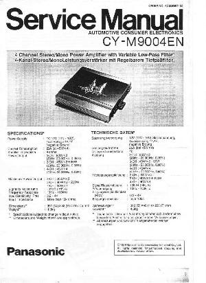 Сервисная инструкция Panasonic CY-M9004EN ― Manual-Shop.ru