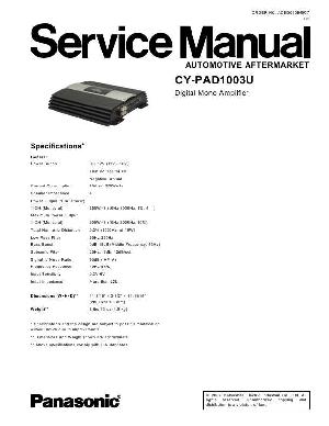 Service manual Panasonic CY-PAD1003U ― Manual-Shop.ru