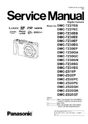 Сервисная инструкция Panasonic DMC-TZ27, DMC-TZ30, DMC-TZ31, DMC-ZS19, DMC-ZS20 ― Manual-Shop.ru