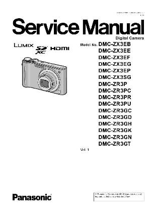 Сервисная инструкция Panasonic DMC-ZR3, DMC-ZX3 ― Manual-Shop.ru
