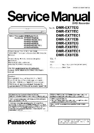 Сервисная инструкция Panasonic DMR-EX77, DMR-EX87 ― Manual-Shop.ru