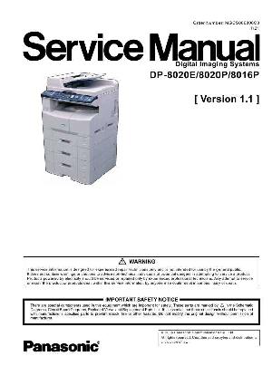 Сервисная инструкция Panasonic DP-8016P, DP-8020E, DP-8020P ― Manual-Shop.ru
