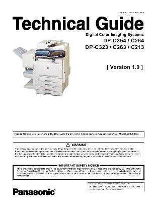 Сервисная инструкция Panasonic DP-C213, DP-C263, DP-C264, DP-C323, DP-C354, Technical Guide ― Manual-Shop.ru