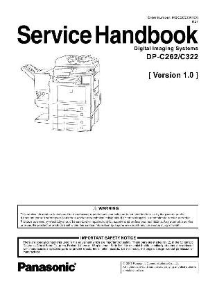 Сервисная инструкция Panasonic DP-C262 C322 SERVICE HANDBOOK ― Manual-Shop.ru