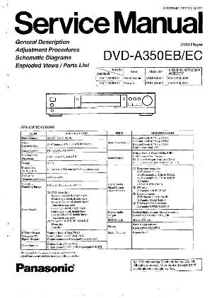 Сервисная инструкция Panasonic DVD-A350EC ― Manual-Shop.ru