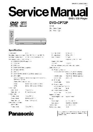 Сервисная инструкция Panasonic DVD-CP72P ― Manual-Shop.ru