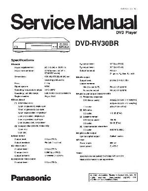 Сервисная инструкция Panasonic DVD-RV30BR ― Manual-Shop.ru