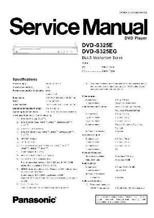 Сервисная инструкция Panasonic DVD-S325E, EG ― Manual-Shop.ru