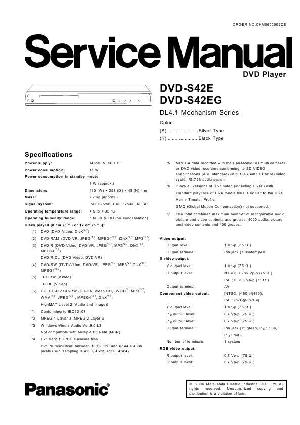 Сервисная инструкция Panasonic DVD-S42E, EG ― Manual-Shop.ru