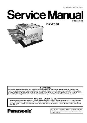 Сервисная инструкция Panasonic DX-2000 ― Manual-Shop.ru