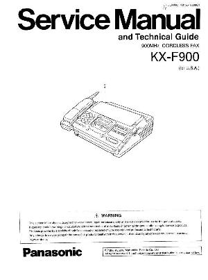 Сервисная инструкция Panasonic FX-F900 ― Manual-Shop.ru