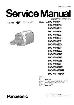 Сервисная инструкция Panasonic HC-V10, HC-V11 ― Manual-Shop.ru