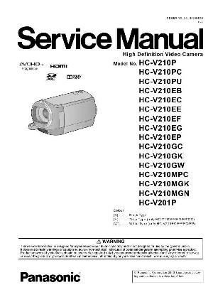 Сервисная инструкция Panasonic HC-V201, HC-V210 ― Manual-Shop.ru