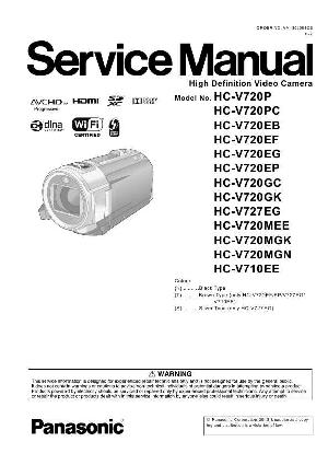 Сервисная инструкция Panasonic HC-V710EE, HC-V720MEE ― Manual-Shop.ru