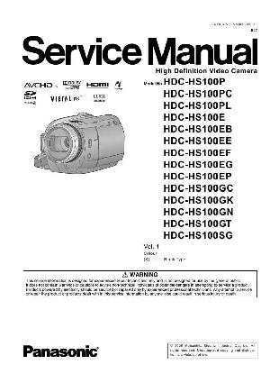 Сервисная инструкция Panasonic HDC-HS100 ― Manual-Shop.ru