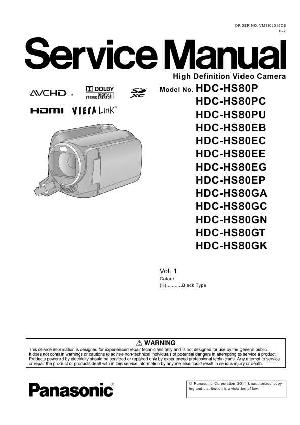 Сервисная инструкция Panasonic HDC-HS80 ― Manual-Shop.ru
