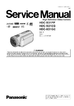 Сервисная инструкция Panasonic HDC-SD1 ― Manual-Shop.ru