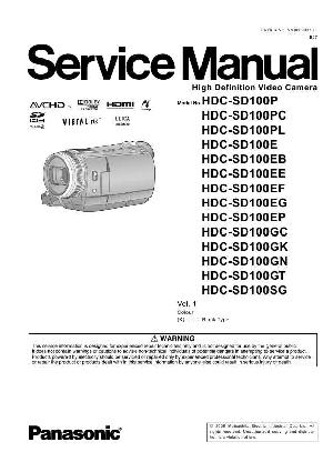 Сервисная инструкция Panasonic HDC-SD100 ― Manual-Shop.ru