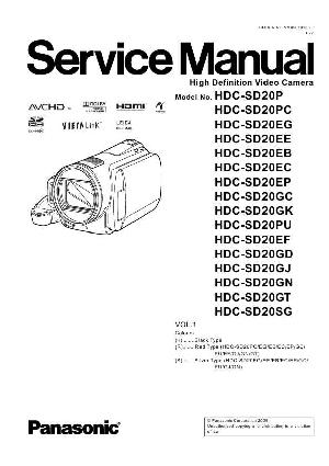 Сервисная инструкция Panasonic HDC-SD20  ― Manual-Shop.ru