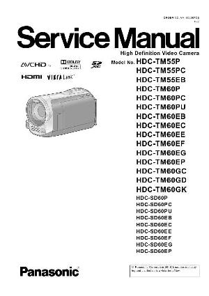 Сервисная инструкция Panasonic HDC-SD60, HDC-TM55, HDC-TM60 ― Manual-Shop.ru