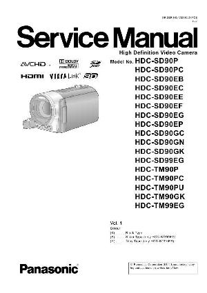 Сервисная инструкция Panasonic HDC-SD90, HDC-SD99, HDC-TM90, HDC-TM99 ― Manual-Shop.ru